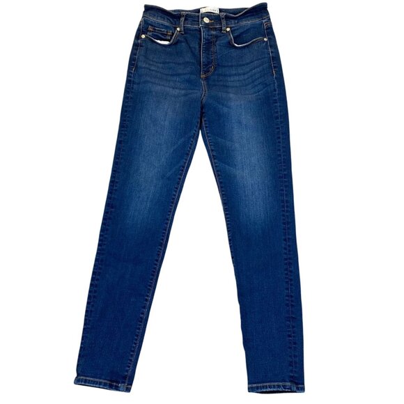 LOFT Womens Jeans Size 27/4 Skinny Classic Ankle Stretch Blue Denim Casual - Picture 1 of 12
